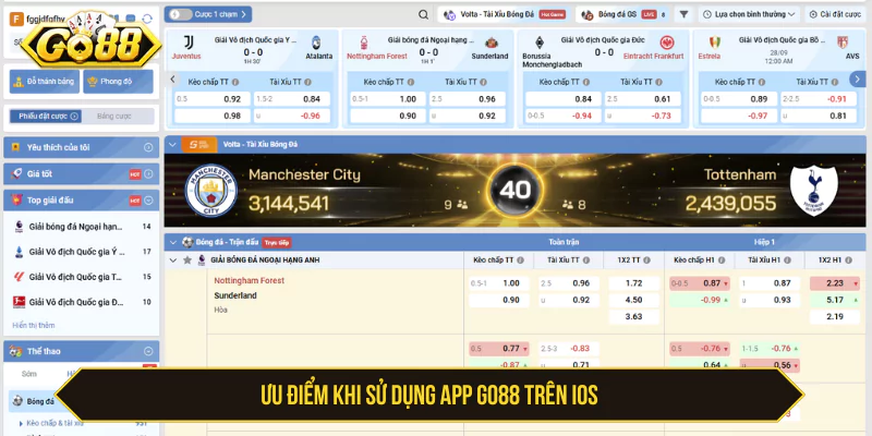 Ưu điểm khi sử dụng app GO88 trên iOS