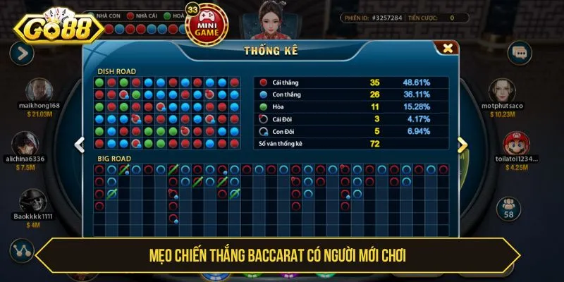 Cách Chơi Baccarat GO88 - Luật Bài Và Kinh Nghiệm Kinh nghiệm chơi baccarat cho người mới